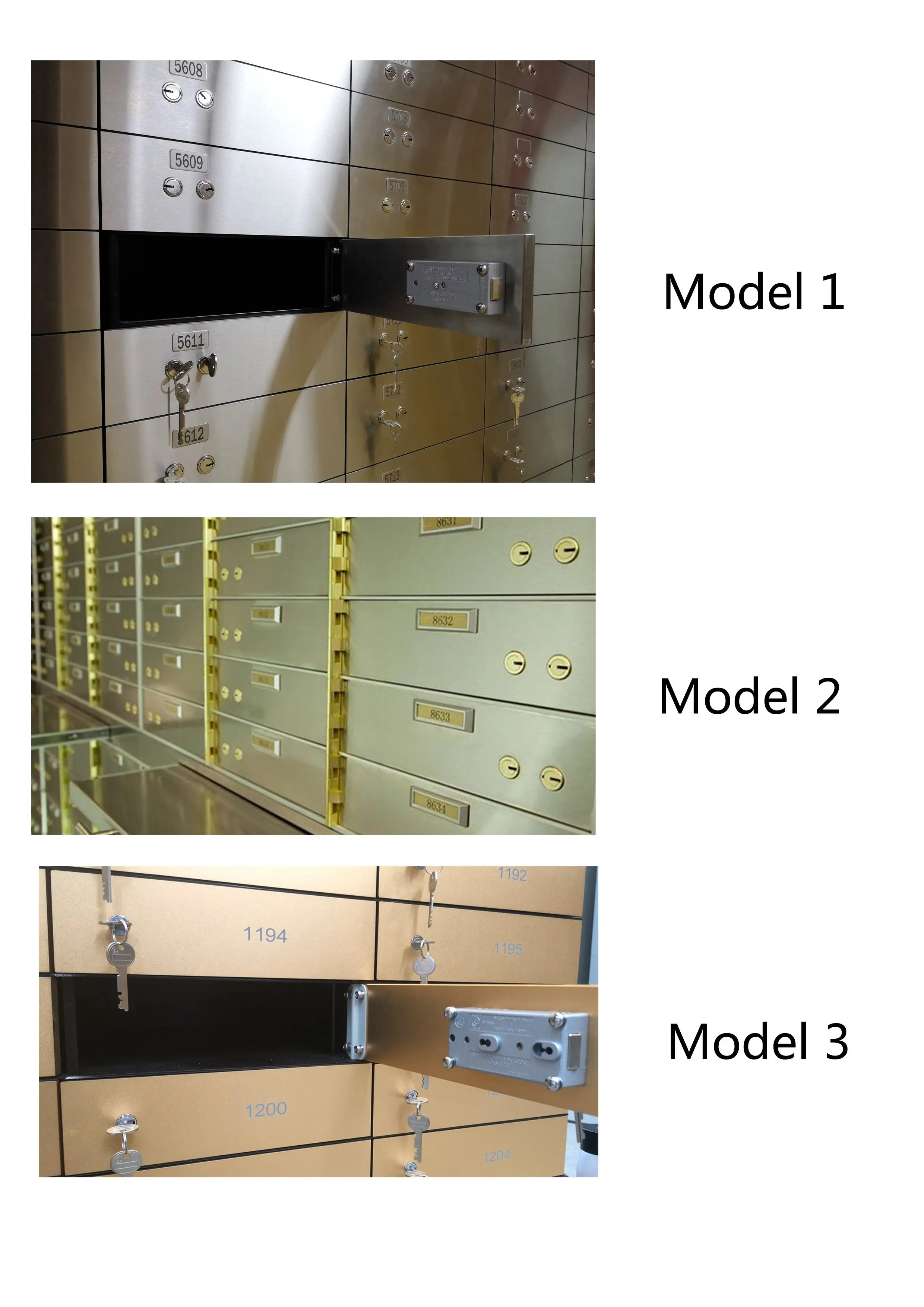 10mm stainless steel Metal External hinge Bank Safe Deposit Box gun safe storage locker for vault room