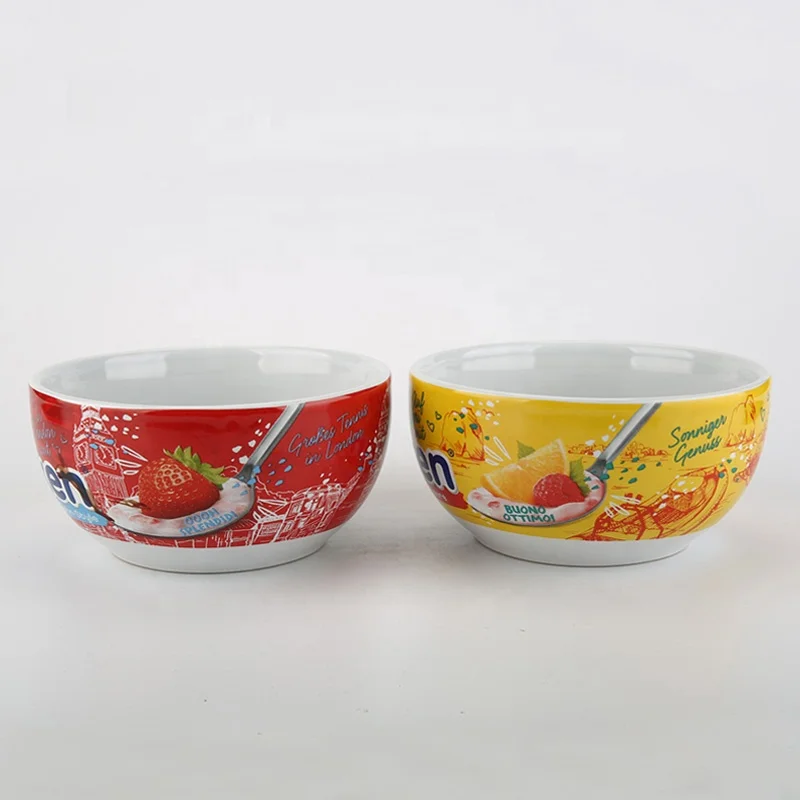 Custom logo 6inch stoneware dinner rice soup ceramic bowls for restaurant