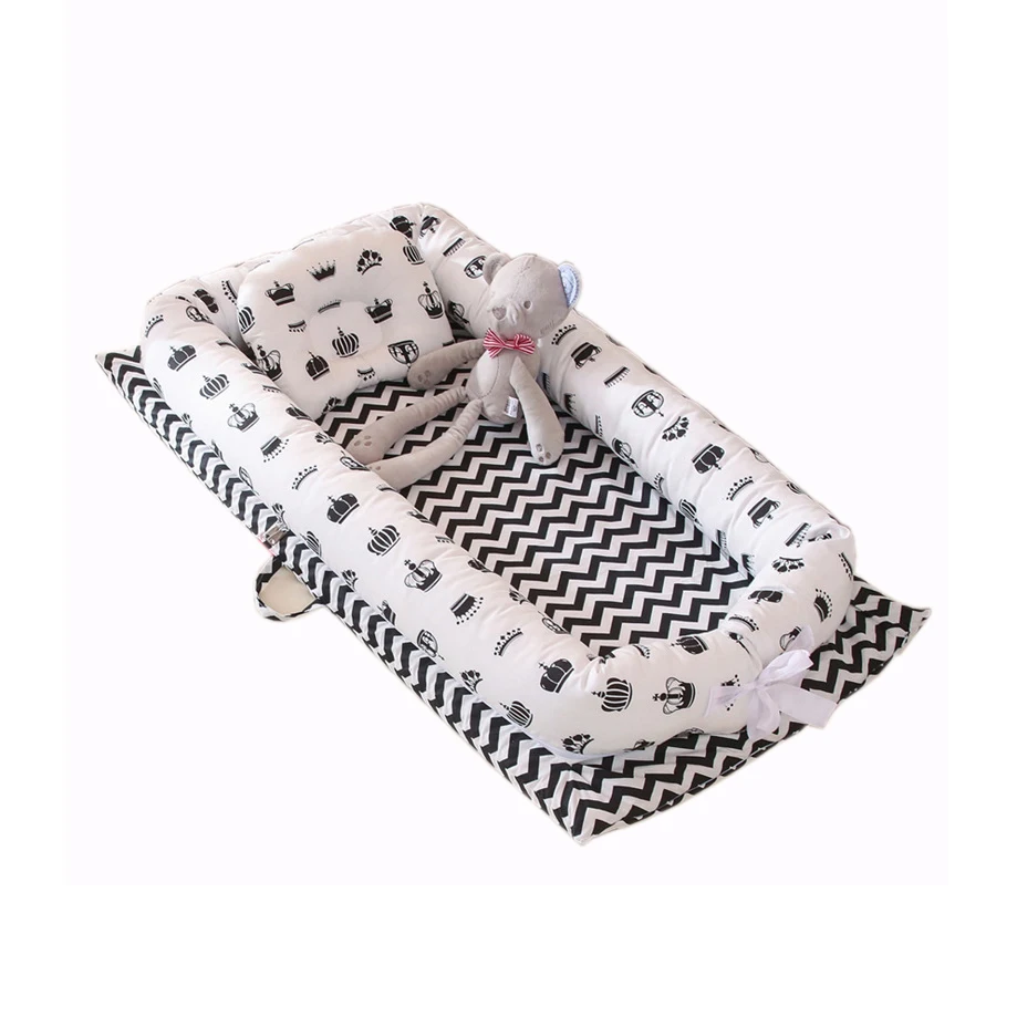 Product Luxury Pillow Sleeping Portable Newborn Crib Bedside Moon Lounger Bed Baby Bed Baby Nest