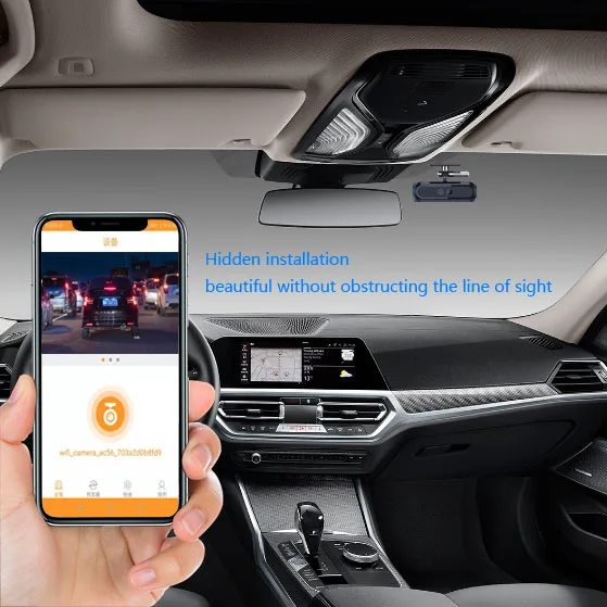 HOT Selling  dash cam mini rear view camera for car night vision  APP With phone black box driving recorder