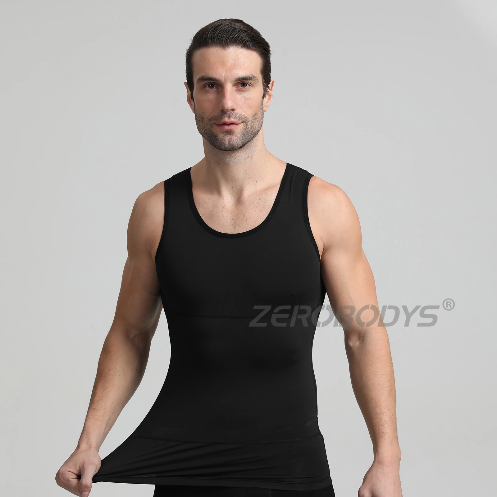 ZEROBODYS W025 Fajas for Men Body Shapewears Hug Body Training Tight Tank Top