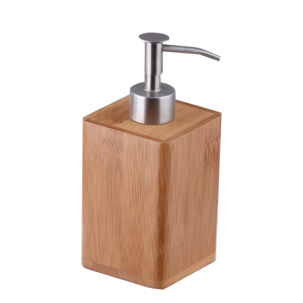 Бамбуковый набор аксессуаров для ванной комнаты с подносом держатель зубных щеток дозатор мыла деревянные аксессуары