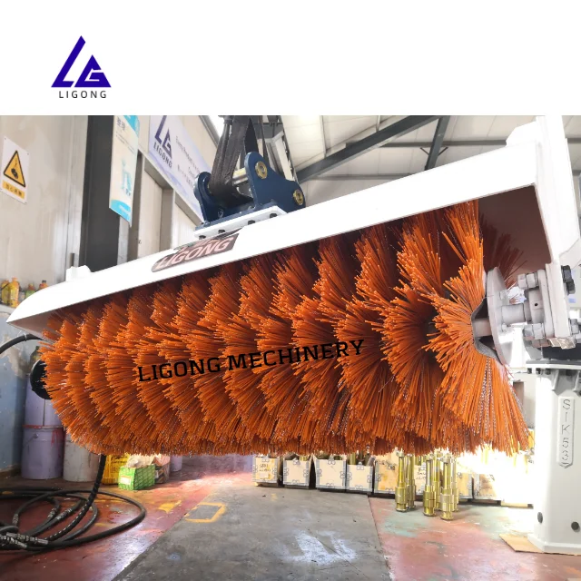 Rotary Brush Broom Snow cleaner for excavator Road sweeper 39inch JD160 EX120 ZX160