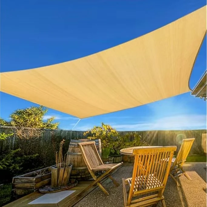 Rectangular Outdoor Patio Garden Netting UV Block Breathable Sun Shade Net Durable Shade Sail