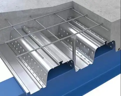 Three waves strong bearing metal decking floor