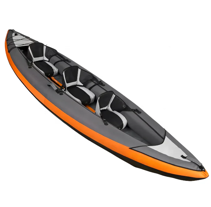 China manufacturer Customized Inflatable Kayak 1 Person Polyester Folding Inflatable Touring Kayak Boat Wholesale