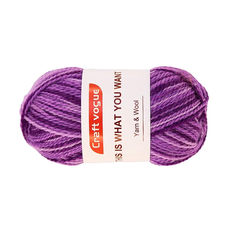 Craft Vogue custom soft wool acrylic blend yarn 50g 2ply for knitting with discount price