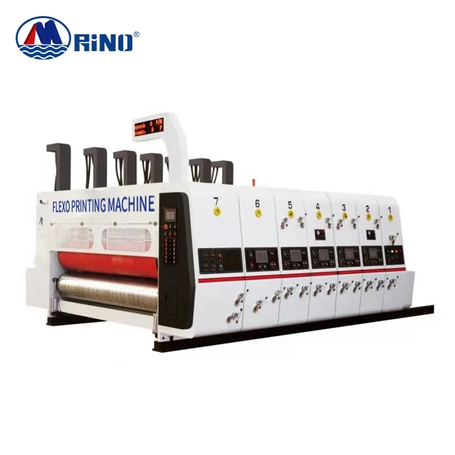 Corrugated Box Lead Edge Feeding 6 Colors Flexo Printing Machine