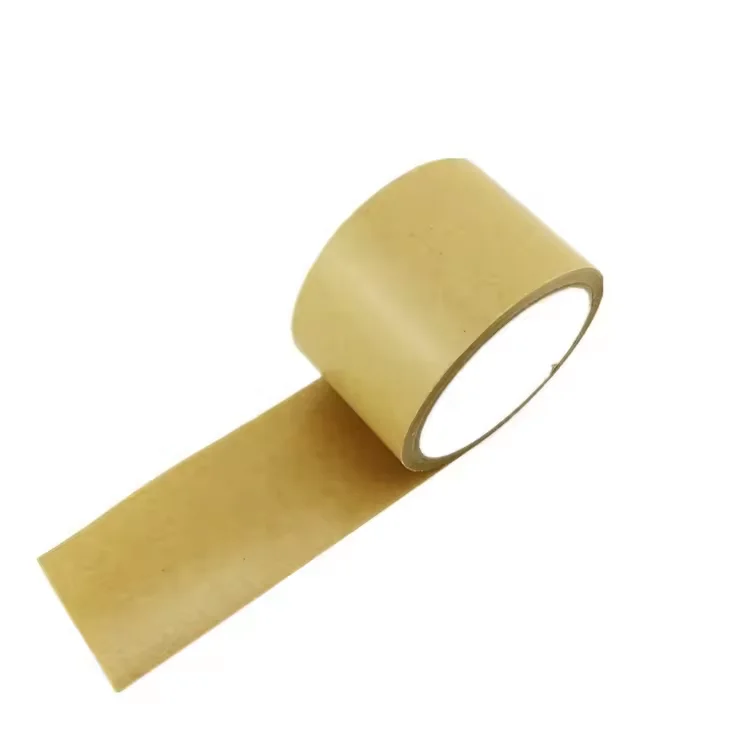 high tensile force strong adhesive color packing sealing reiforce single side brown reinforced kraft paper self tape shipping