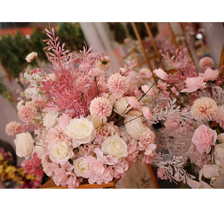 Shininglife wholesale Wedding Table Tennis Chrysanthemum Dandelion flower ball wedding centerpieces