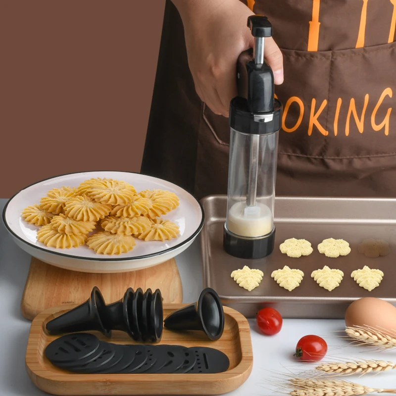 20 PCS Professional Cookie Press Cake Decorating Cream  Plastic Nozzles Dessert Tools Squeeze Cream Cake Cookie Icing Decoration