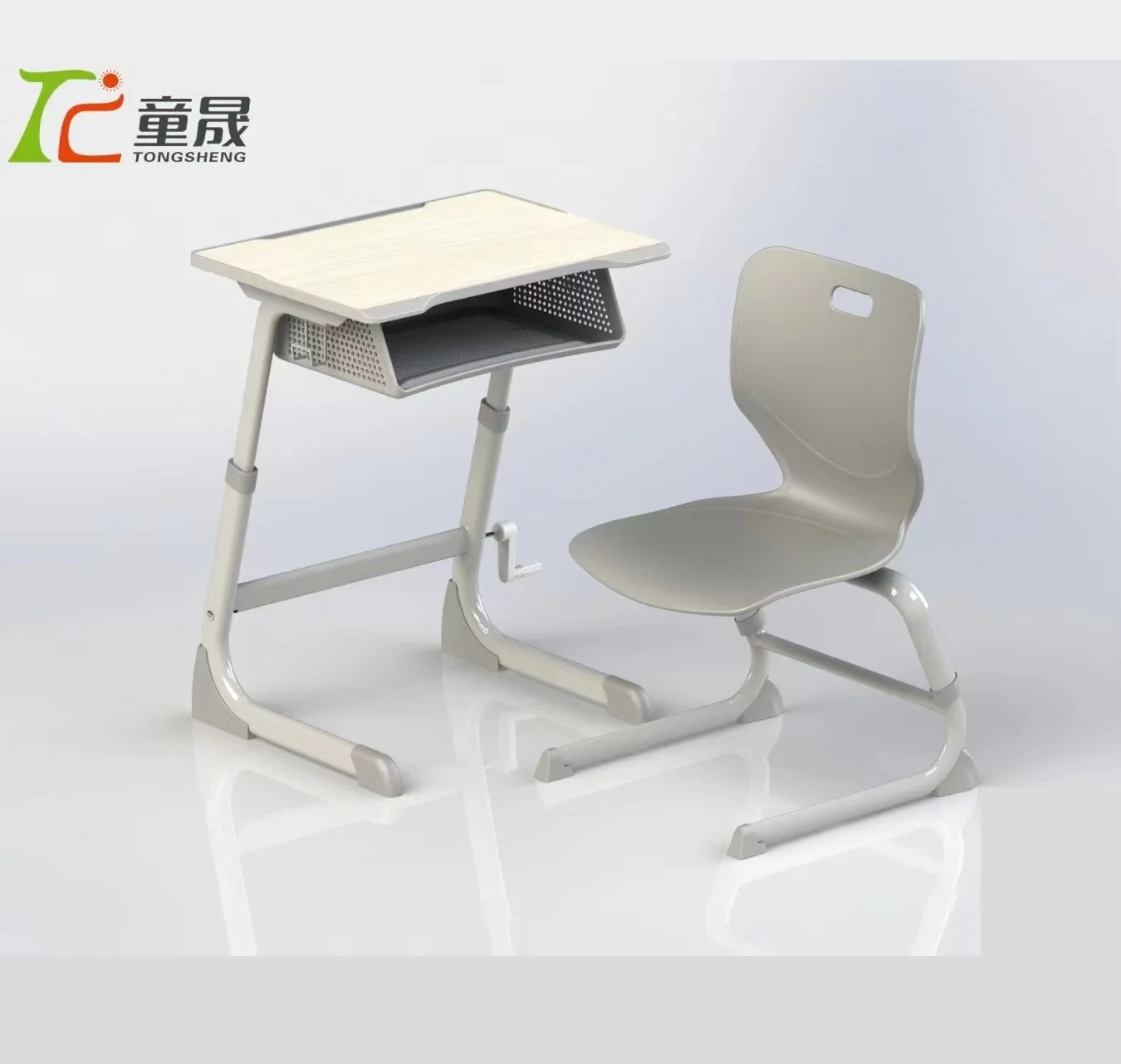 Tongsheng New Senior High School Teacher Design Iron Material Chairs Work Lab Table Desk For Classroom