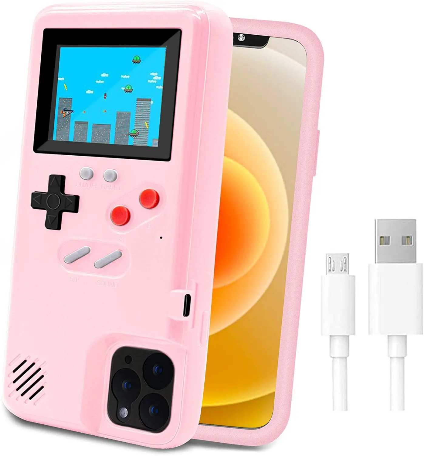 The New style Gaming phone case Military grade shockproof cover withe 36 Classic Video Games Cellphone Shell for iPhone X/11/12