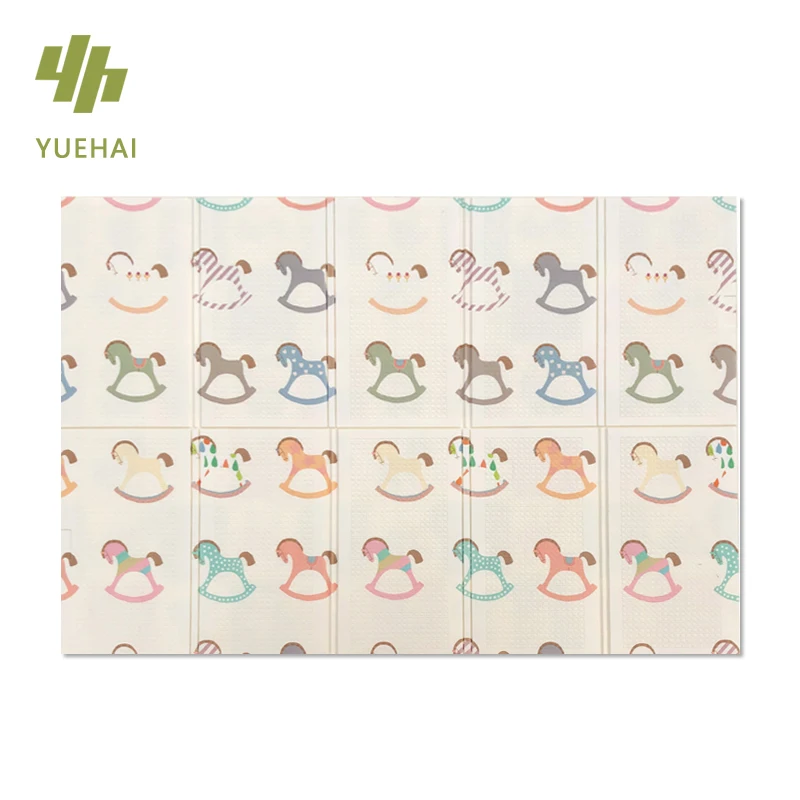 YUEHAI Factory Direct heat insulation Double sided stylish padded floor mat baby play ground custom