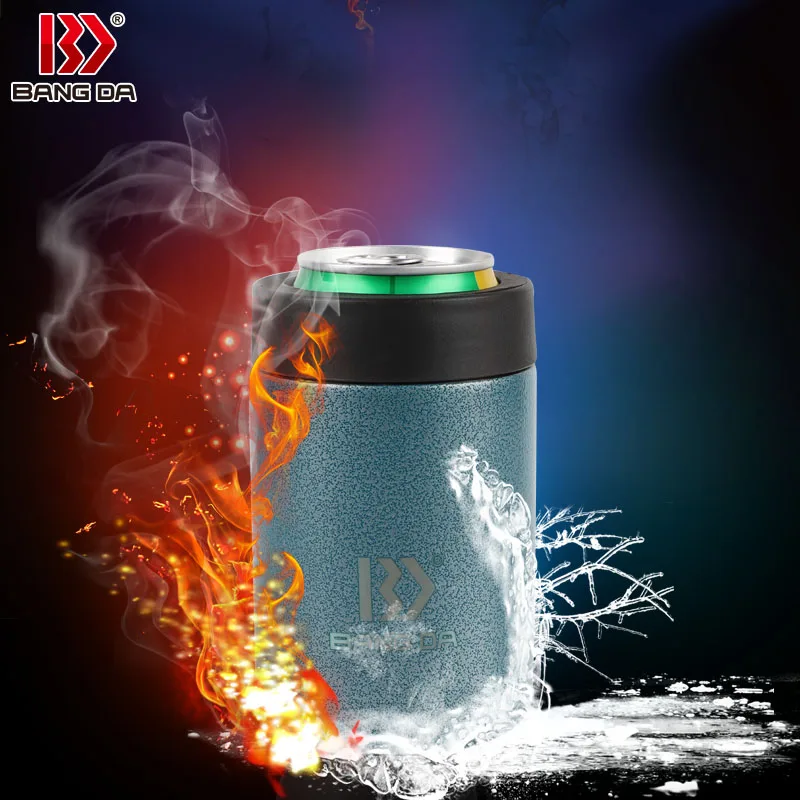 12oz Double Walled Stainless Steel Insulated Drink Bottle Outdoor Wine Beer Cola Cooler Can Tumbler Container
