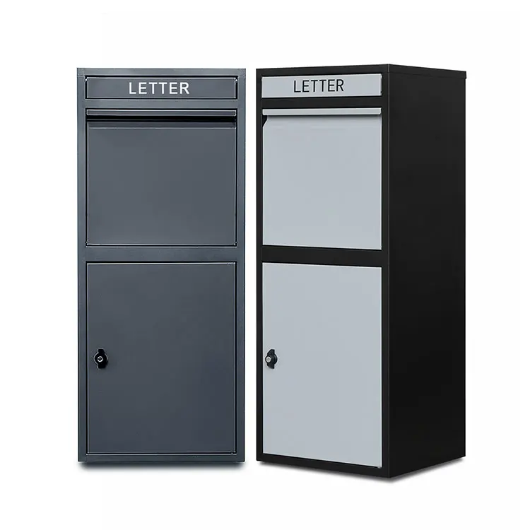 Japanese Galvanized Sheet Apartment Small Locker Mailbox Parcel Drop Box for Secure Parcel Mail Delivery Metal Drop Mailbox
