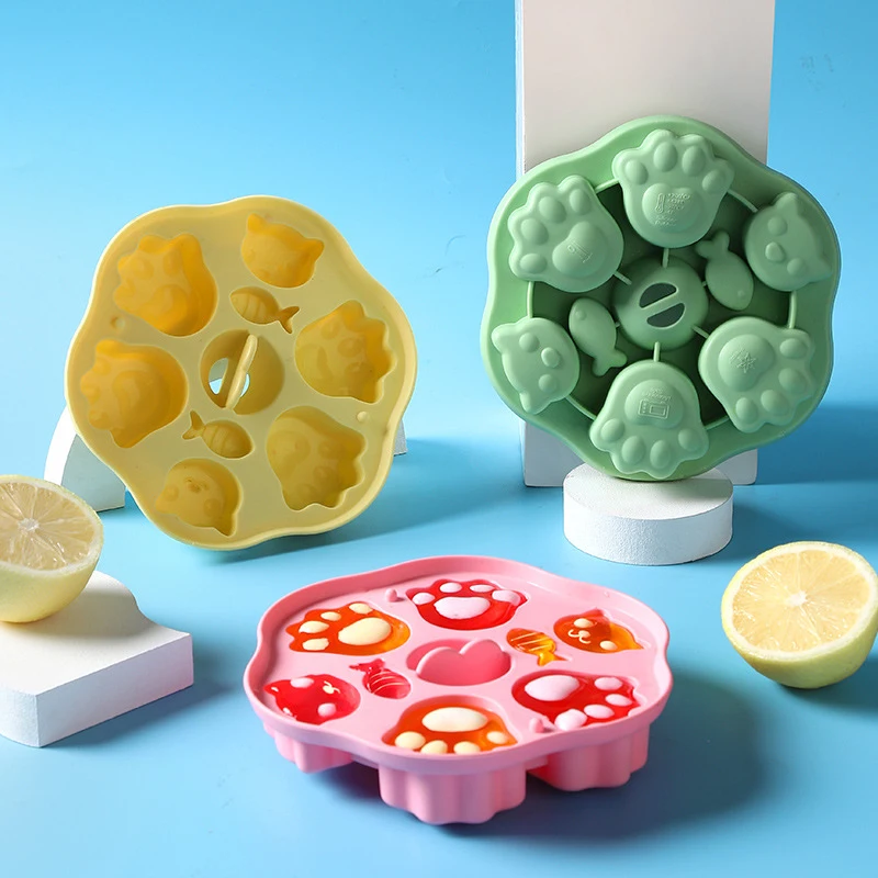 Custom Cute Cat Claw Silicone candy molds Multi functional mold Suitable for hard candy soft candy caramel chocolate ice cubes