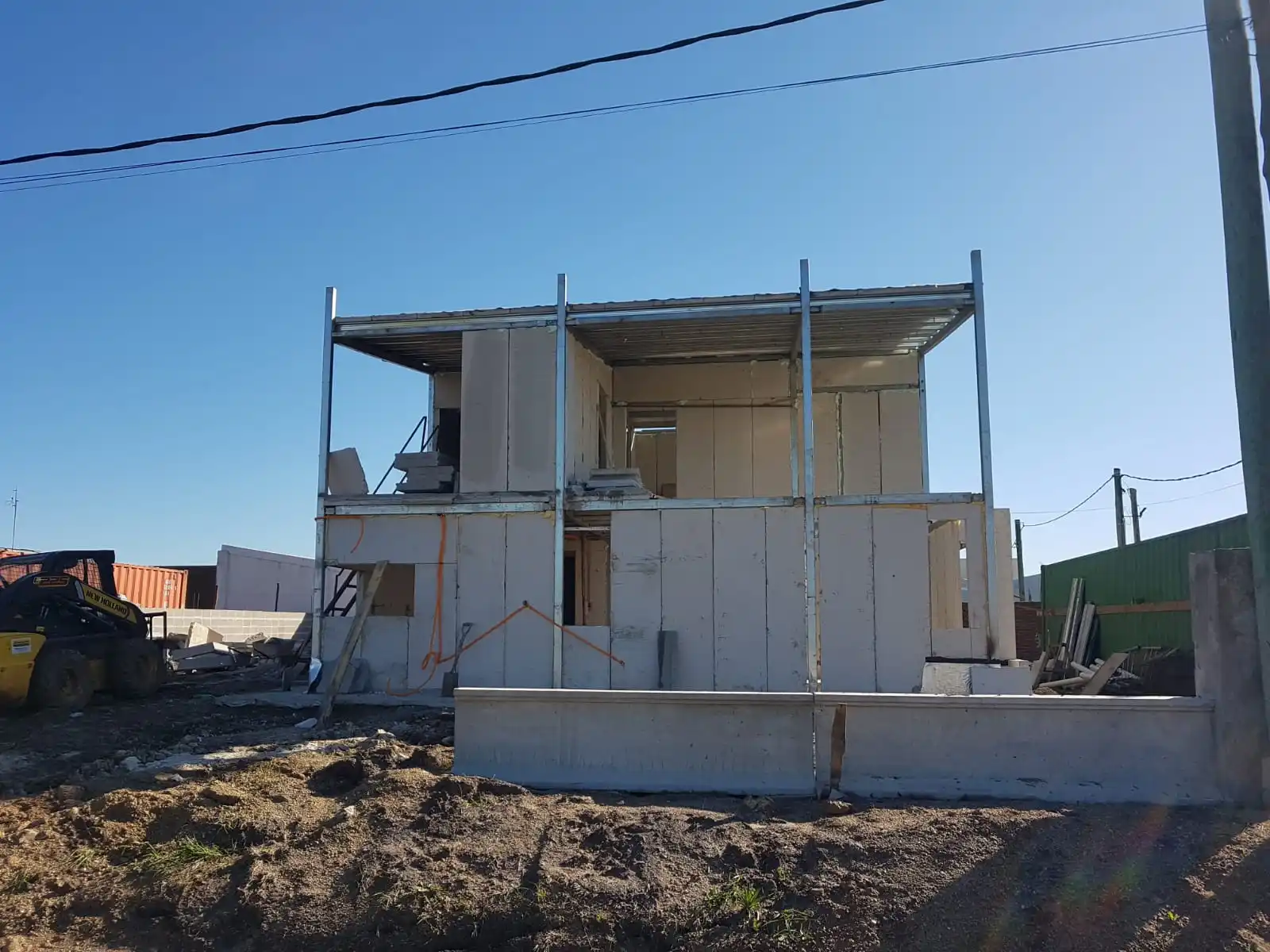 Country style American villa  light steel prefabricated houses built with EPS cement sandwich panel