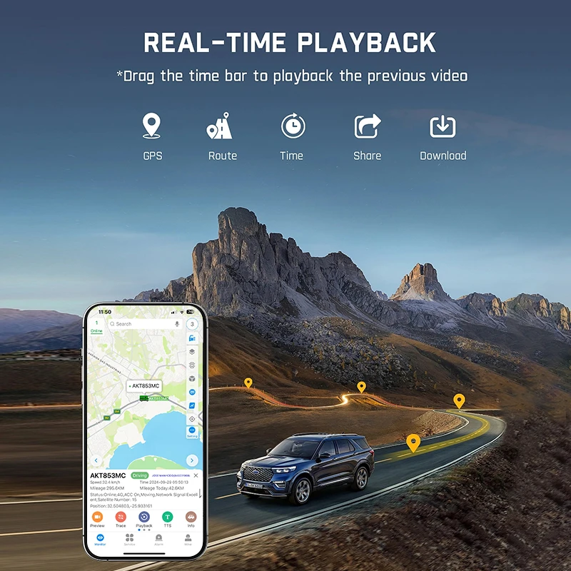 W8N HD driving recorder может быть подключен к CMSV6 GPS трекинг домофон Управление парком