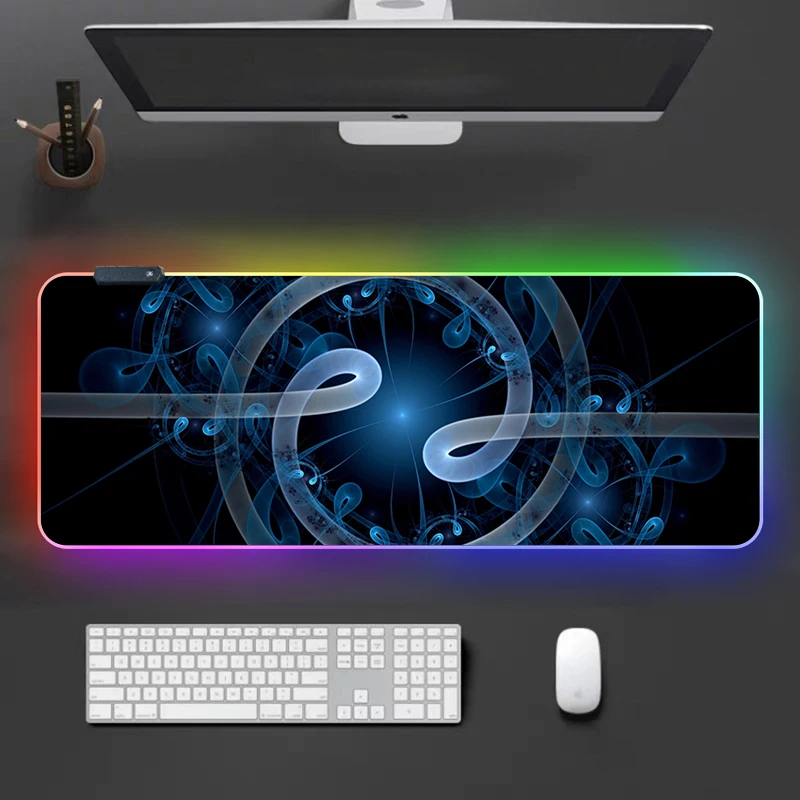 high cost performance LED ergonomic larger  custom sublimation mouse pad gamer rgb
