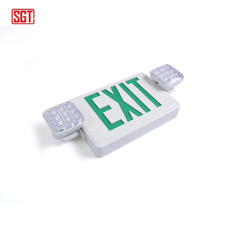 BEST sell SKU SINGATE Wall-Mounted Fire Emergency Combo Exit LED Sign Light for commercial electris