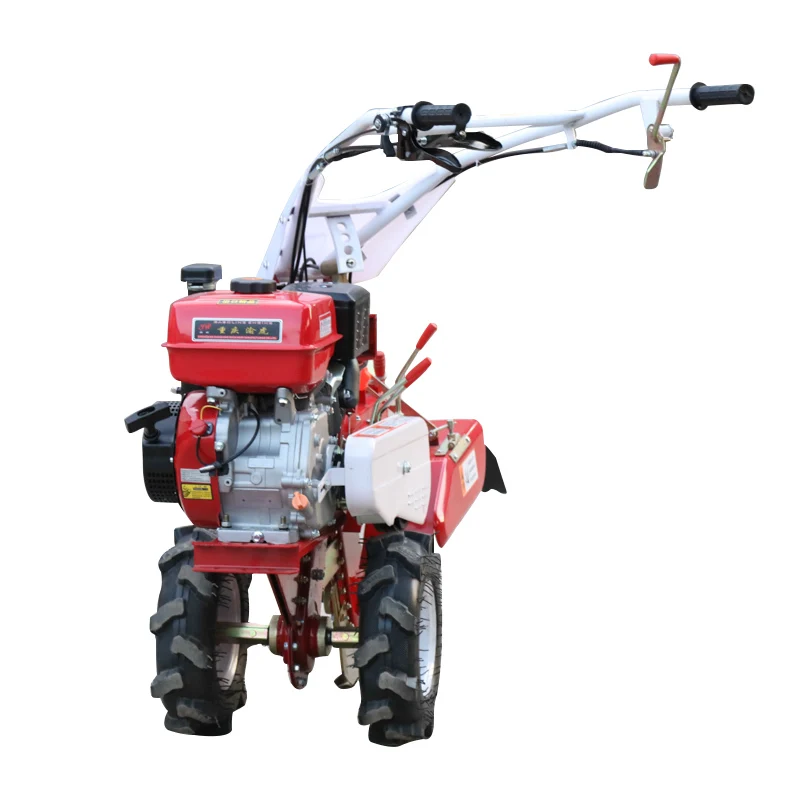 
mini mulching separating gear hand push gasoline wheel rototiller 