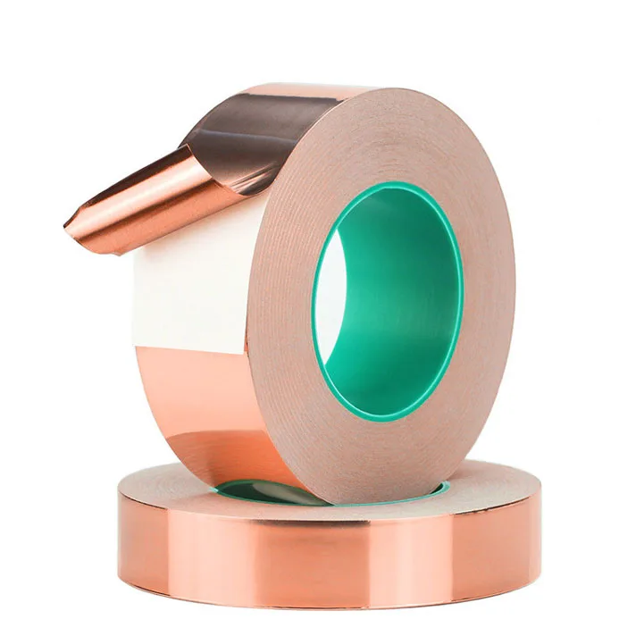 Thermal Conductive Shielding Copper Foil Adhesive Tape Sheet Roll,Decoration Ribbons,Insulated Copper Foil Against Snails