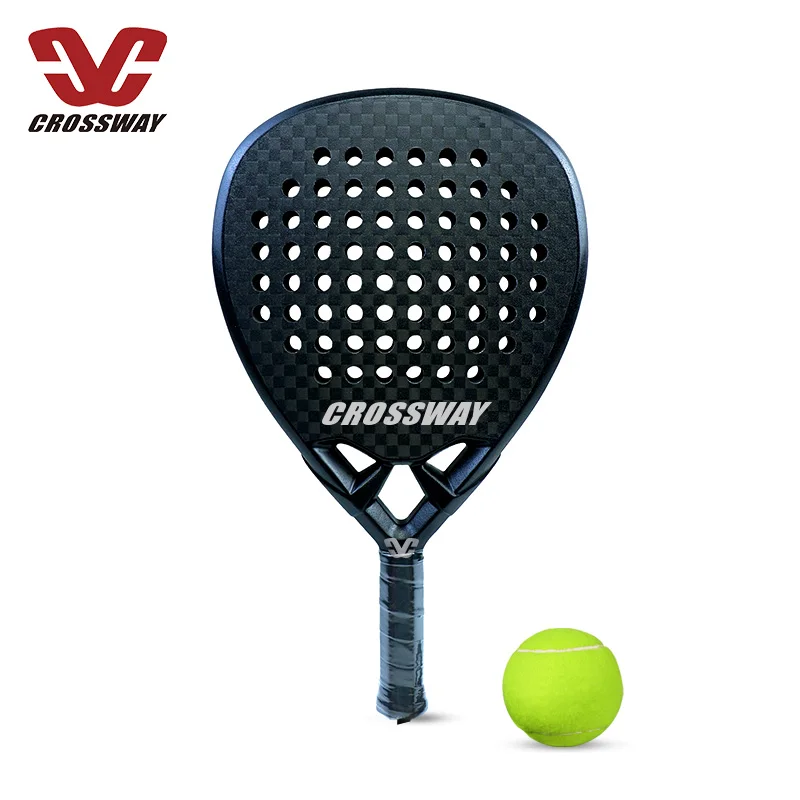 High quality light weight custom padel tennis racquets fiberglass carbon 3k 12k 18k paddle racket