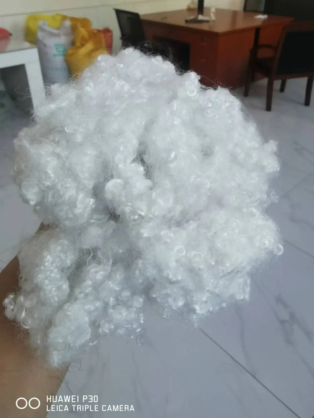 7d*64mm siliconized polyester staple fiber soft  for pillow