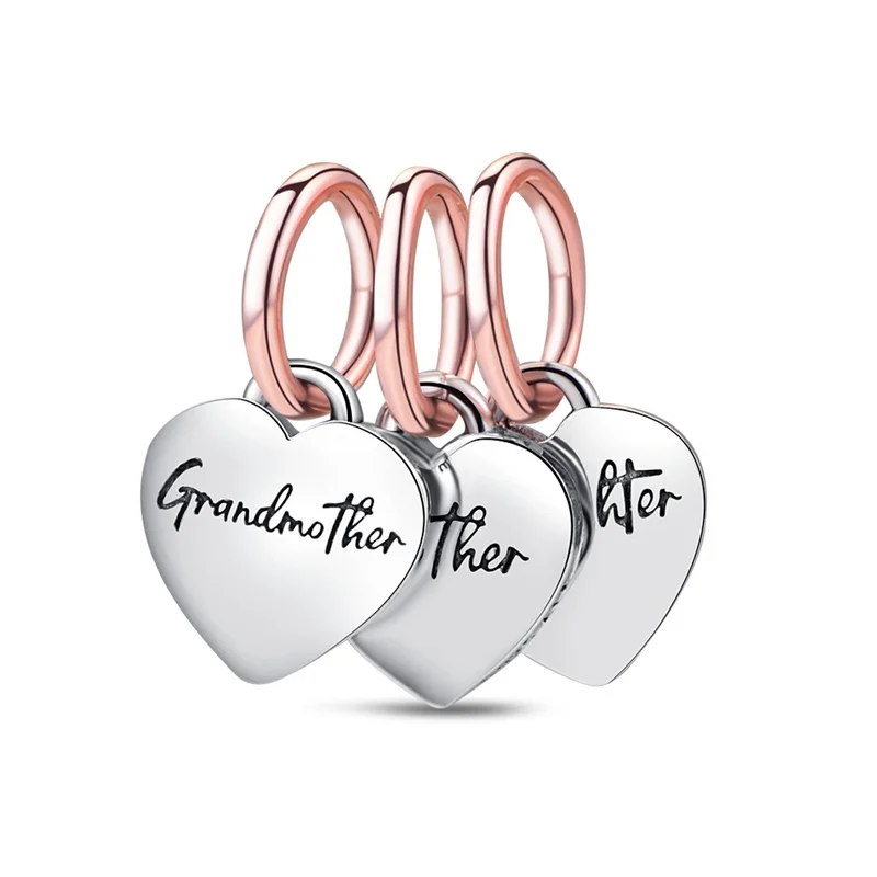 925 Sterling Silver Spring Swallow Butterfly Lock Pendant Charms Beads Pendant Fit Original Pan Bracelet Women Jewelry DIY Gift