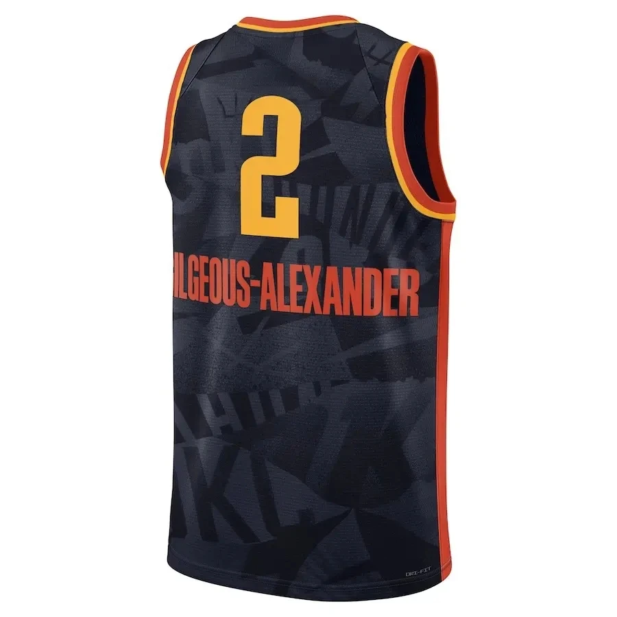 2024 новый сезон Мужская спортивная баскетбольная майка 2 Shai Gilgeous-Alexander 7 Holmgren 3 Josh Giddey America