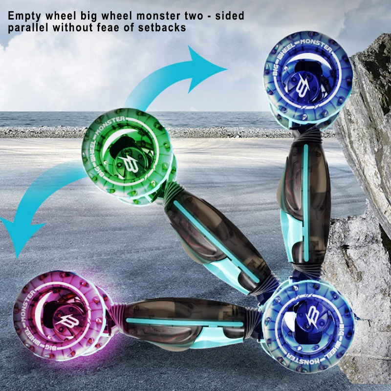 
2021 Spray car Double Sided 3 in 1 Sensing Controller Car Monster Truck Rc 