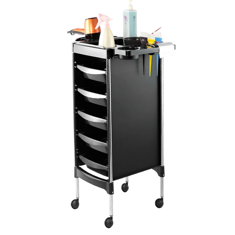 X11-6 Other metal furniture drawer hairdresser facial spa beauty salon barber trolley cart for hair salon