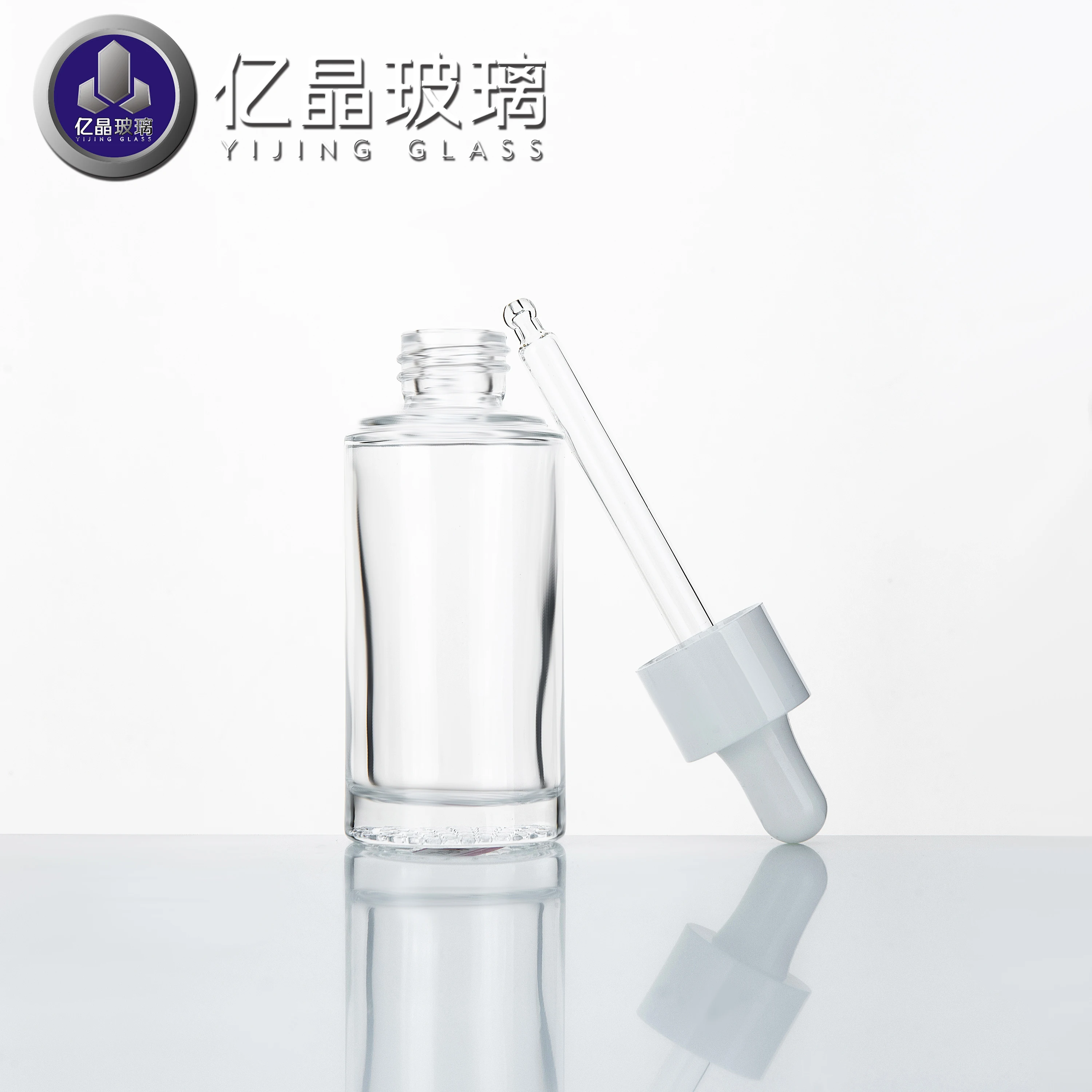 Glass essential oil bottle 35ml glass ABS silicone cosmetic bottle with customized color glass jar essential oil bottle