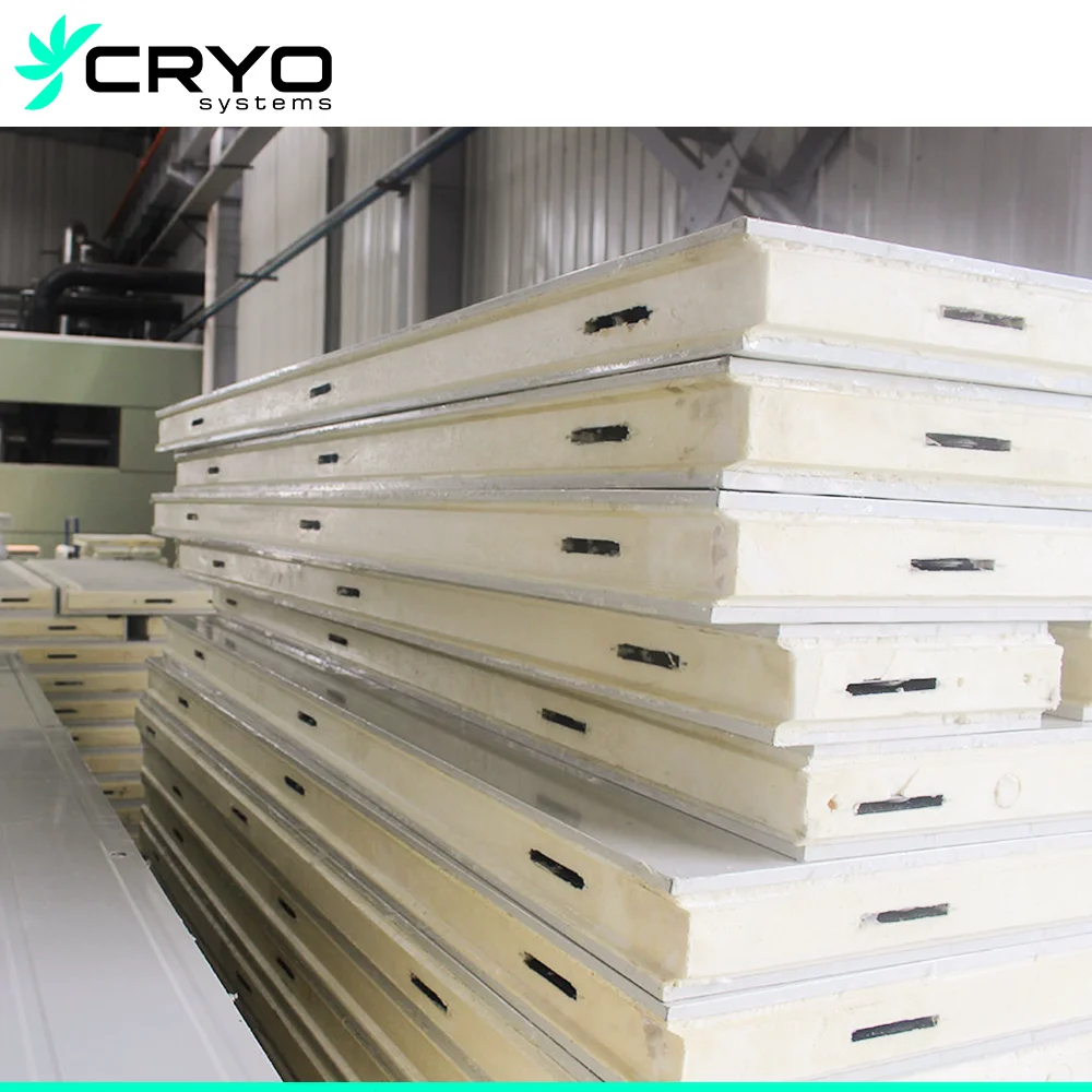 Aluminium Foam Sandwich Panel PU Sandwich Wall Panel Walk in Cooler Wall Panels