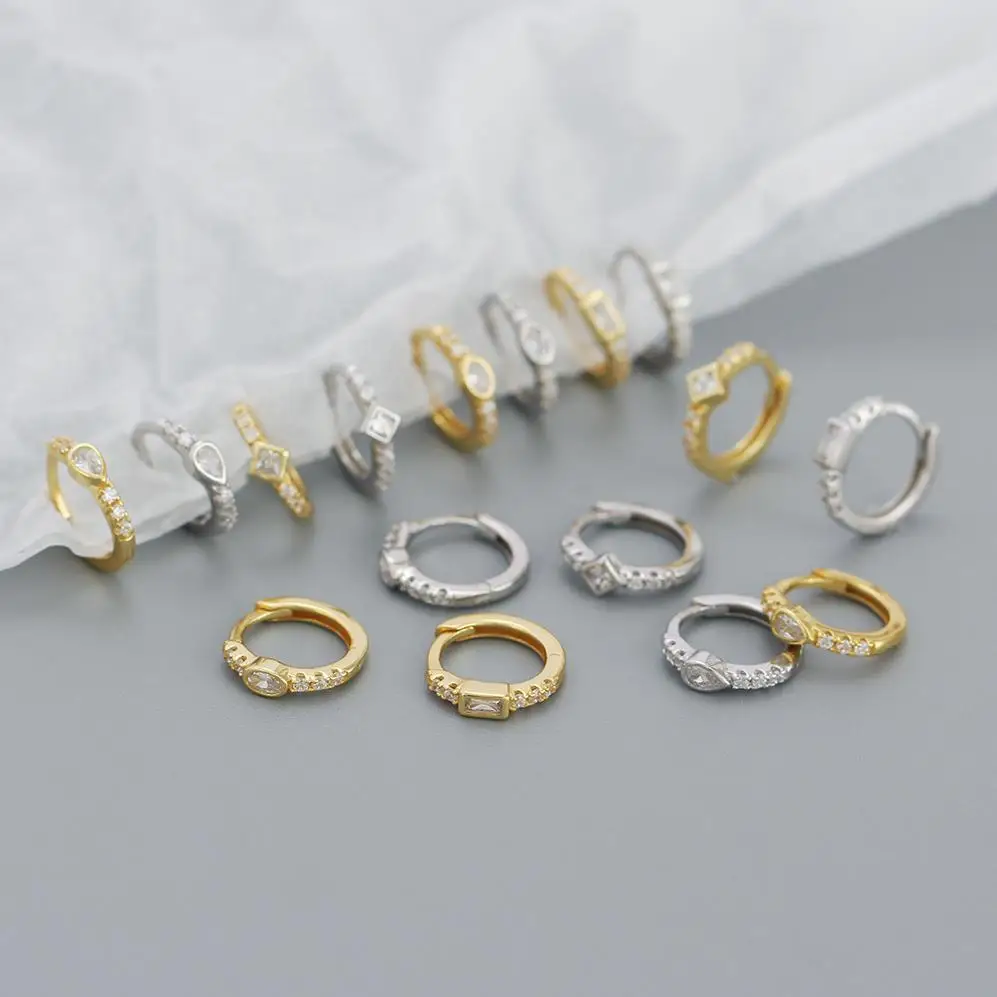 Stainless Steel Earring Enamel Chunky Huggie 2023 Custom African Ear Pearl Heart Black Wholesale Dainty Sterling Tragus Earrings