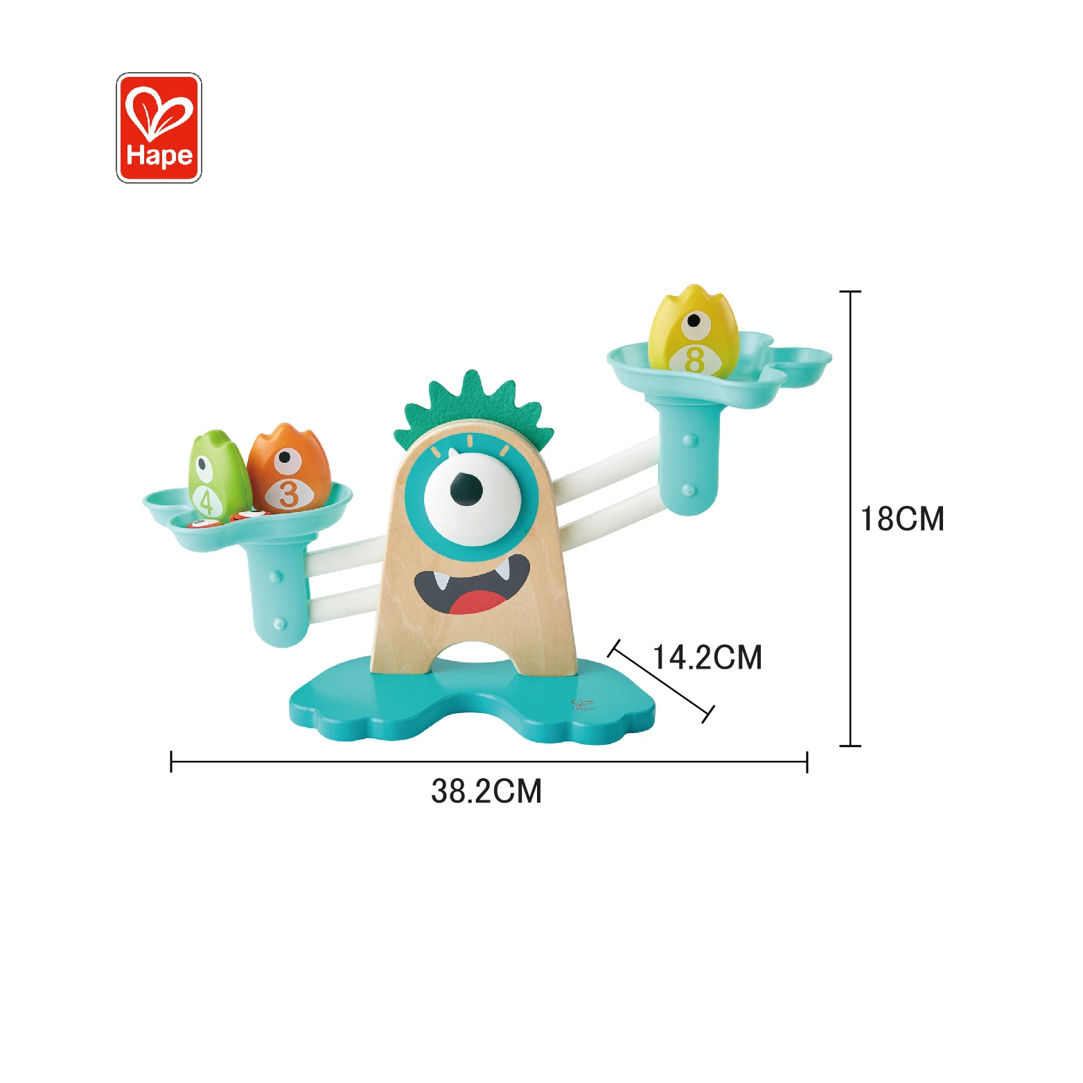 Hape подсчетная игра весы Монстр математические для дошкольного возраста деревянные детские научные паровые обучающие игрушки подарка