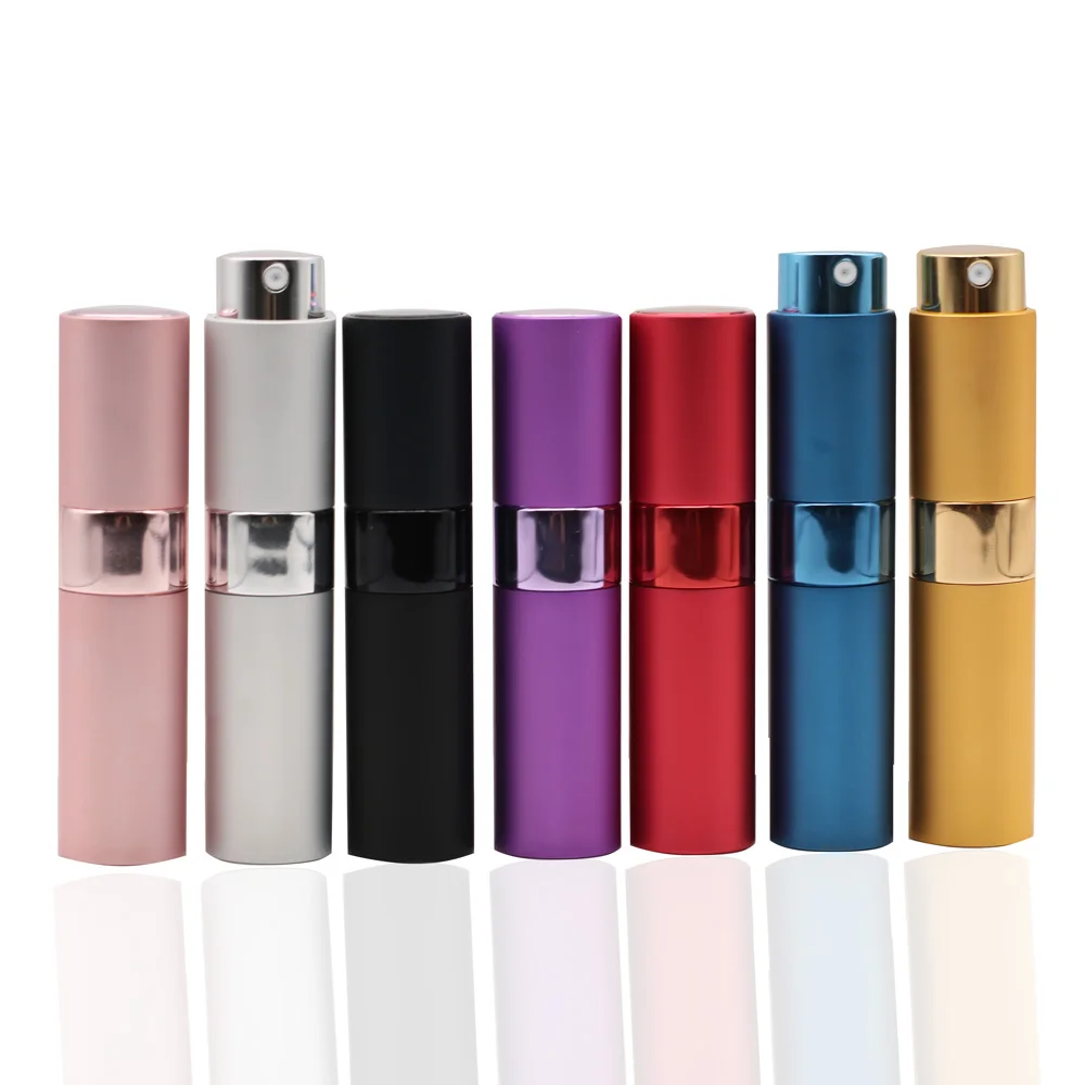 5Ml 8Ml 10Ml  Oral Fresh Spray Breath Freshener Portable Twist Up Perfume Atomizer Bottles Pearl  Paint   Surface  with ring