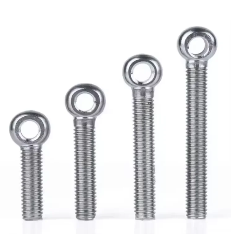 High Quality Din 444 M10 M12 round Eye Bolt 16mm stainless Steel with Plain Finish Hex Head Bolts