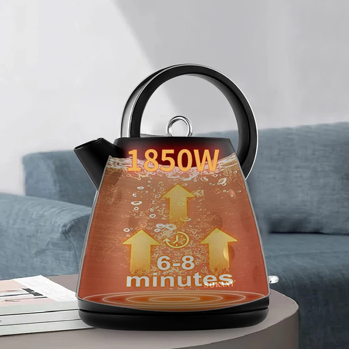 Electric Teapot 1.7L Electric Kettle For Tea Maker 220V 1850W Electric Water Heater Coffee Pots Smart Kettle Kitchen Appliances