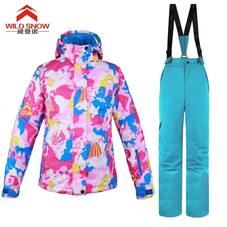 
China factory Custom 3M thinsulate women ski jacket for outdoors 