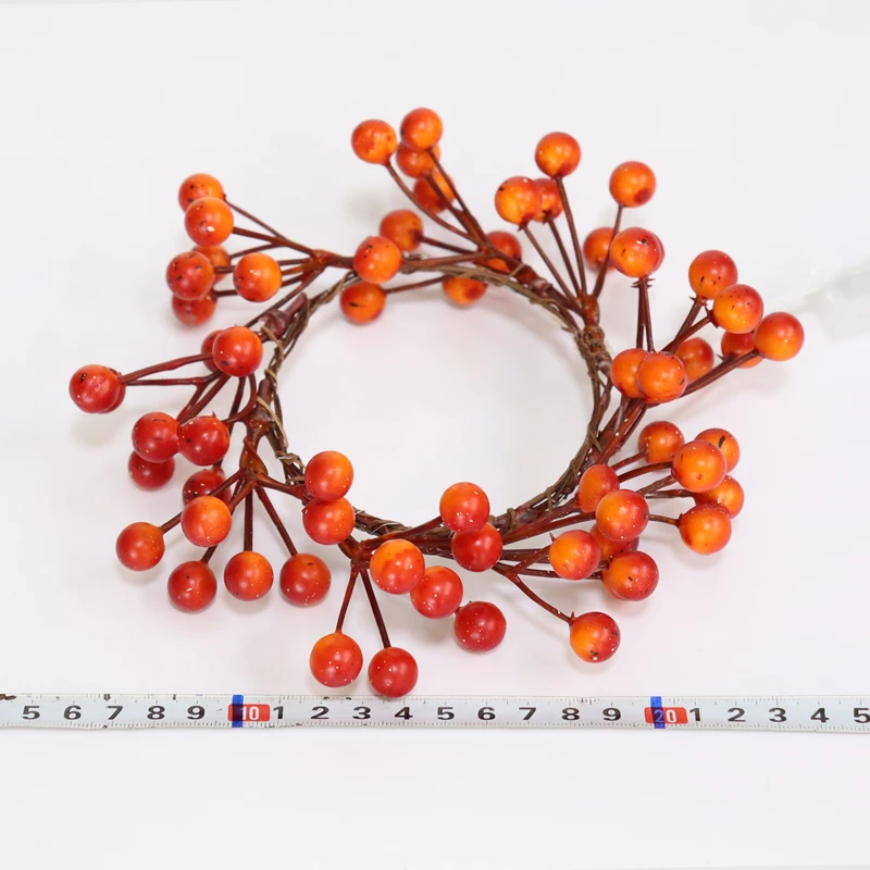 Thanksgiving maple leaf orange berries Nordic Style Ins Simulation Crafts Plant For Home Decoration