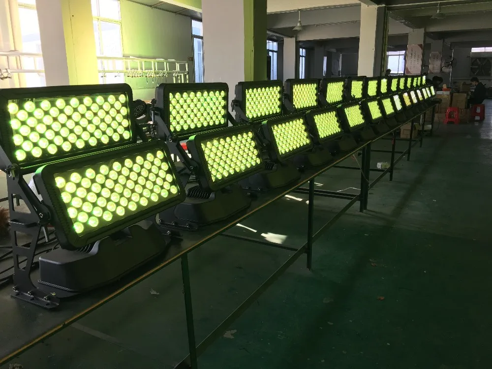 Waterproof 120 PCS 4in1 LED City Color Outdoor LED Wall Washer Stage Lighting for wedding