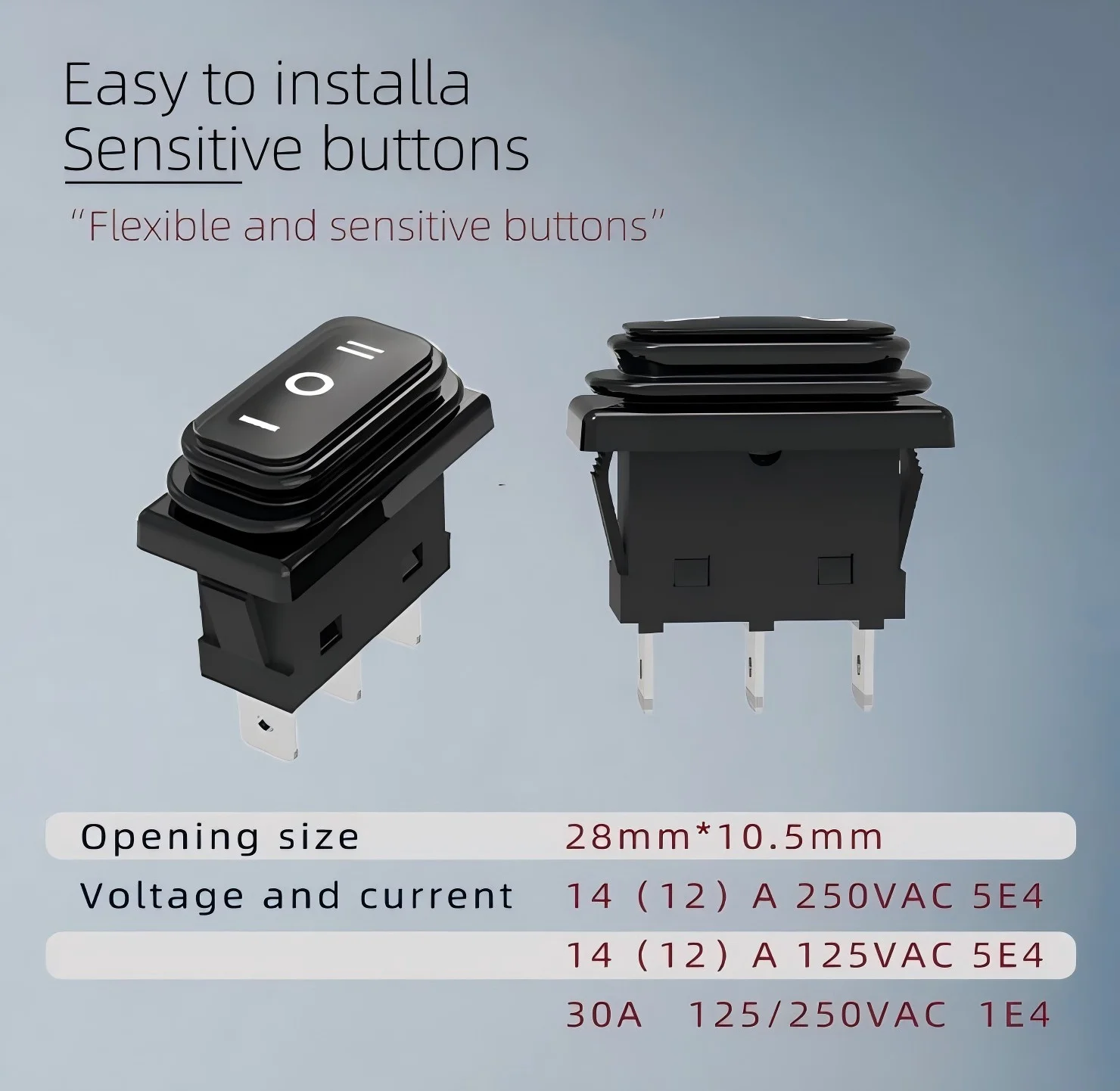 1pcs 30A Power Switch 125V/250V AC Electric Rocker Switch ON/Off Switch 4Pins Toggle Switch