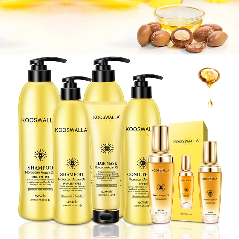 Kooswalla argan oil hair serum organic and pure moroccan argan oil for face and hair