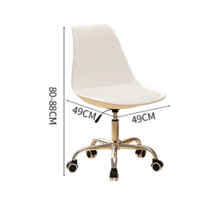 Gray Office Chairs For Home Office Wholesale Modern Adjustable Height Iron Swivel Leg Office Chairs with Wheels