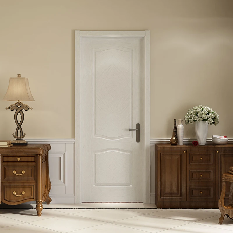 Chinese supplier Promotion high quality modern design melamine mdf door for apartment interior room door