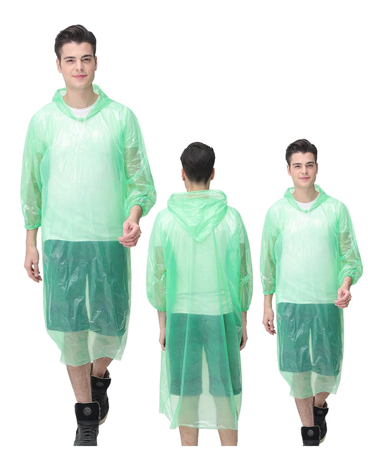 Adult Travel Thicken Portable Outdoor Disposable Raincoat for Mountaineering Rafting