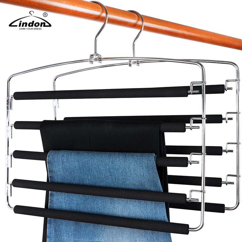 EVA Foam Padded Multifunctional Closet Storage Organizer Non Slip Space Saving Hanger for Trousers