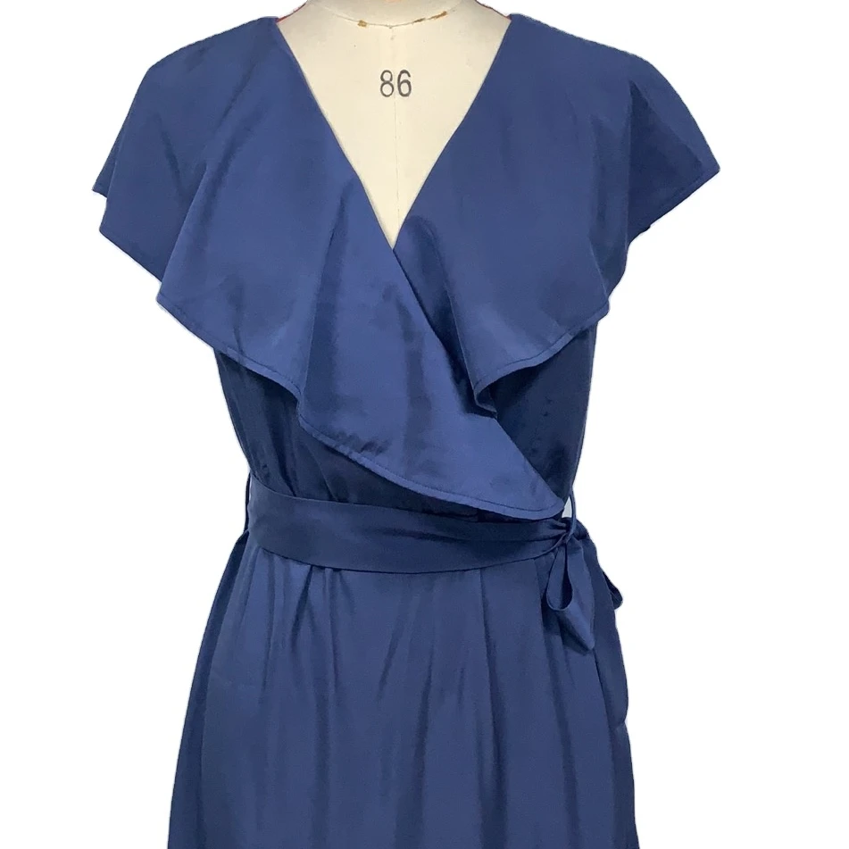 2021 hot quality fashionable blue breastfeeding women  plus size pregnant dress